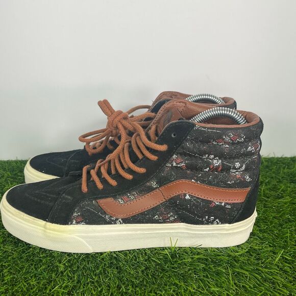 Vans Shoes - VANS Sk8-Hi Multi Print Black Brown Women Skateboarding Shoes size 8
